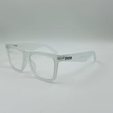 DEEOR MATTE WHITE SQUARE SUNGLASSES FRAME